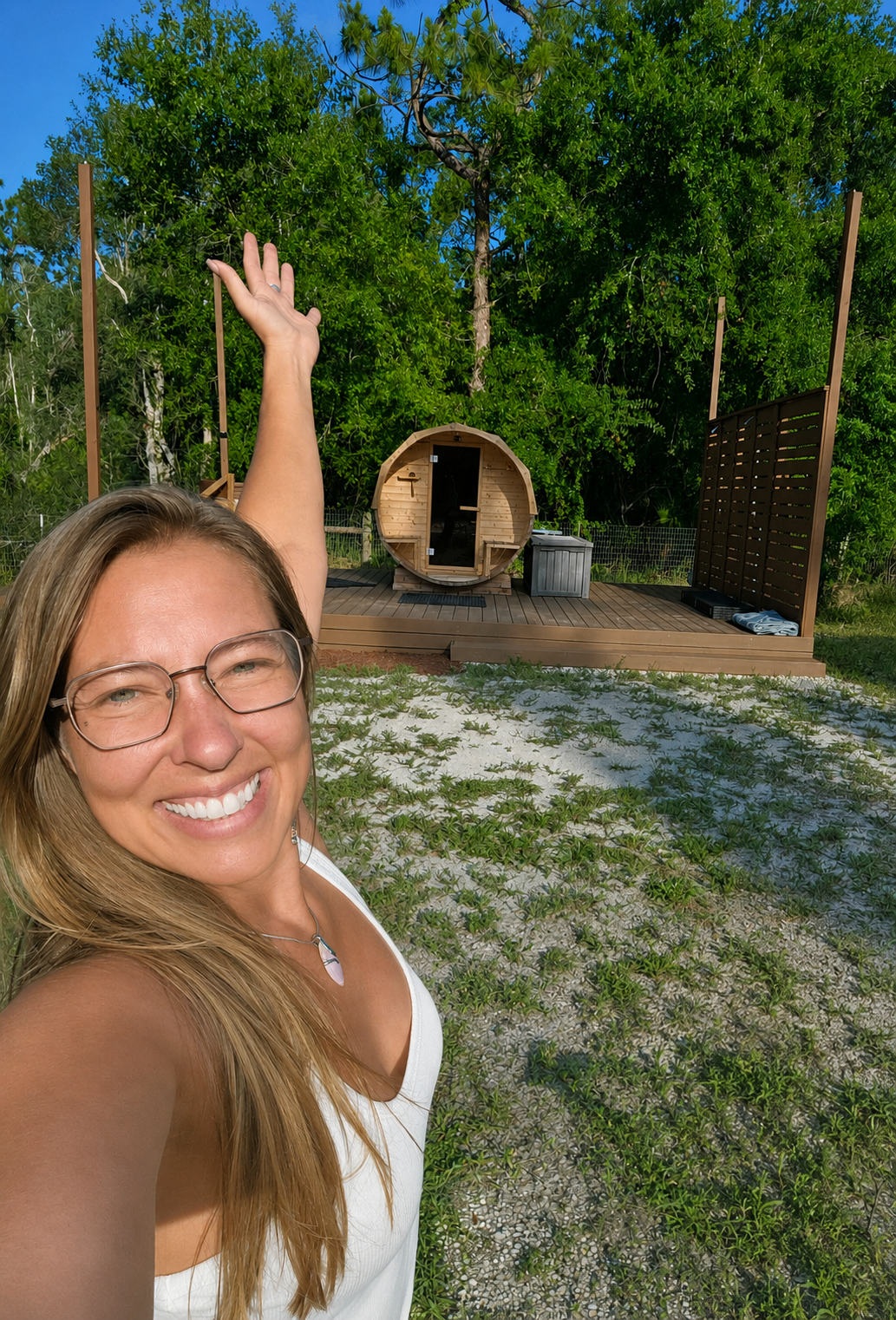 Brittany on the property